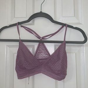 Madewell Lilac unlined Unpadded Bralette size M